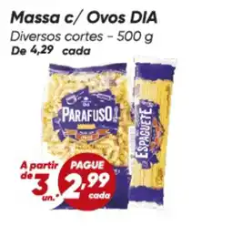 Dia Dia - massa c/ ovos oferta