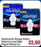 Spani Atacadista Always - absorvente active noturno leve mais pague menos un oferta