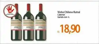 Atacadão Vinho Chileno Kutral oferta