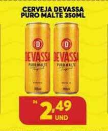 Atacadão Centro Sul Cerveja Devassa Puro Malte oferta