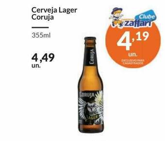 Zaffari Cerveja Lager Coruja oferta