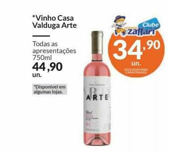 Zaffari Vinho Casa Valduga Arte oferta