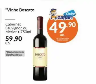 Zaffari Vinho Boscato oferta