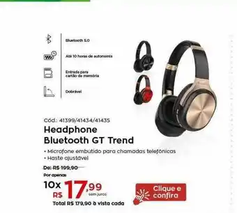 Headphone Bluetooth Gt Trend
