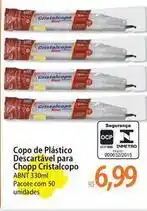 Atacadão Arno - copo de plástico descartavel para chopp cristalcopo oferta