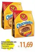 Atacadão 3 corações - achocolatado em pó oferta