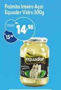 GoodBom Palmito Inteiro Açaí Equador Vidro oferta