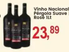 Federzoni Supermercados Vinho Nacional Pér戈la Suave Rose oferta