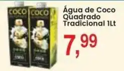 Federzoni Supermercados Água de Coco Quadrado Tradicional oferta