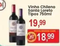 Federzoni Supermercados Vinho Chileno Santa Loreto Tipos oferta