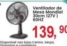 Federzoni Supermercados Ventilador de Mesa Mondial oferta