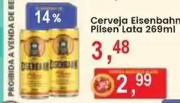 Federzoni Supermercados Cerveja Eisenbahn Pilsen Lata oferta
