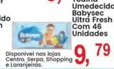 Federzoni Supermercados Toalha Umedecida Babysec Ultra Fresh oferta