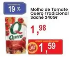 Federzoni Supermercados Molho de Tomate Quero Tradicional Sachê oferta