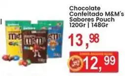 Federzoni Supermercados Chocolate Confeitado M&M's Sabores Pouch oferta