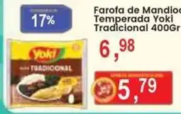 Federzoni Supermercados Farofa de Mandioca Temperada Yoki Tradicional oferta