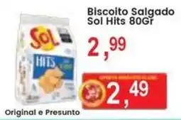 Federzoni Supermercados Biscoito salgado sol hits oferta