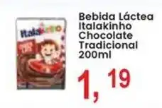 Federzoni Supermercados Bebida Láctea Italakinho Chocolate Tradicional oferta