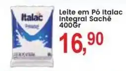 Federzoni Supermercados Leite em Pó Italac Integral Sachê oferta