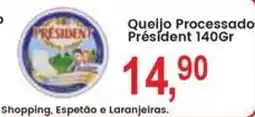Federzoni Supermercados Queijo Processado Président oferta