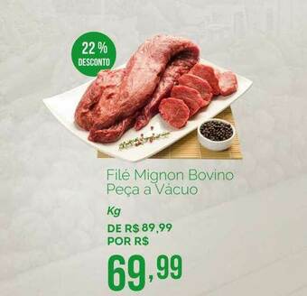 Oba Hortifruti Filé Mignon Bovino Peça A Vácuo 22% Desconto oferta