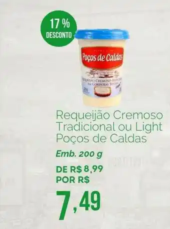 Mart Minas Requeijão Cremoso Tradicional Ou Light Poços De Caldas 17% Desconto oferta