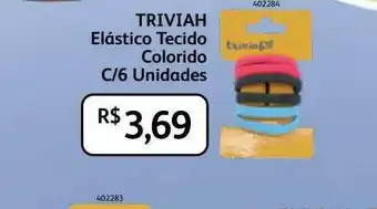 Triviah Elástico Tecido Colorido C-6 Unidades
