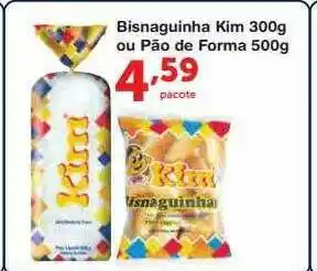 Roldão Bisnaguinha Kim Ou Pão De Forma oferta