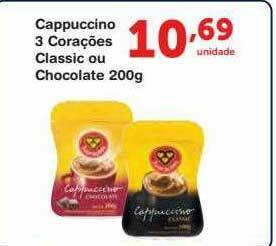Roldão Cappuccino 3 Corações Classic Ou Chocolate oferta