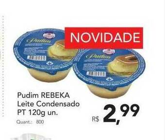 Supermercados Koch Pudim Rebeka Leite Condensado oferta