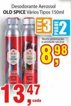 Supermercados Mundial Desodorante Aerossol Old Spice Varios Tipos oferta