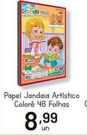 Supermercados Tauste Papel Jandaia Artístico Colorê 48 Folhas oferta