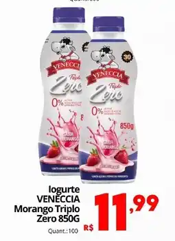 Althoff Supermercados logurte veneccia morango triplo zero oferta