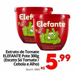 Althoff Supermercados Extrato de Tomate elefante oferta