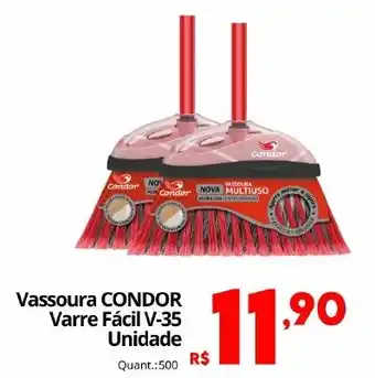 Vassoura condor varre fácil v-35