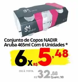 Althoff Supermercados Conjunto de Copos Nadir Aruba oferta