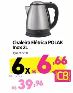 Althoff Supermercados Chaleira Elétrica POLAK Inox 2L oferta