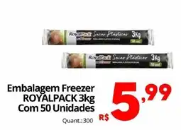 Althoff Supermercados Embalagem freezer royalpack 3kg oferta