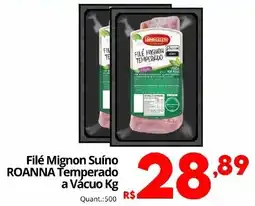 Althoff Supermercados Filé Mignon Suíno ROANNA Temperado a Vácuo oferta