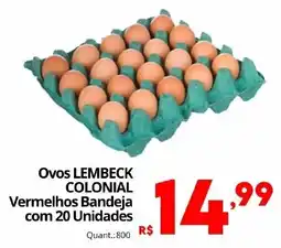 Althoff Supermercados Ovos lembeck colonial vermelhos bandeja oferta