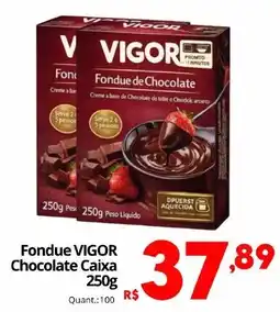 Althoff Supermercados Fondue vigor chocolate caixa oferta