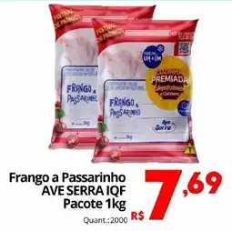Althoff Supermercados Frango a passarinho ave serra iqf oferta