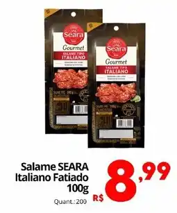 Althoff Supermercados Salame seara italiano fatiado oferta