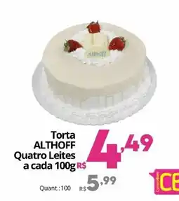 Althoff Supermercados Torta althoff quatro leites oferta