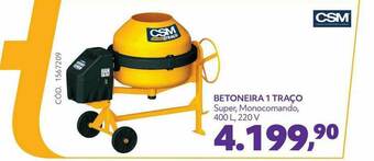 Betoneira 1 Traço