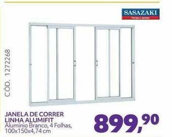 Telhanorte Janela De Correr Linha Alumifit Sasazaki oferta