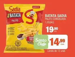 Santo Supermercados batata sadia palito oferta