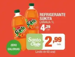 Santo Supermercados Refrigerante Sukita Laranja oferta