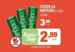 Santo Supermercados Cerveja imperio lager oferta