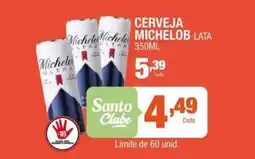 Santo Supermercados Cerveja michelob lata oferta